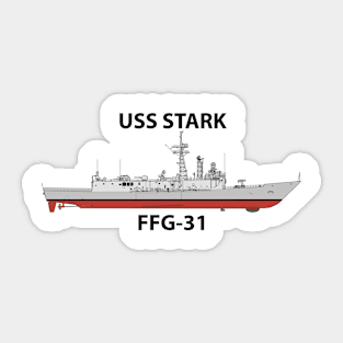 USS STARK - FFG-31 - OH PERRY CLASS Sticker